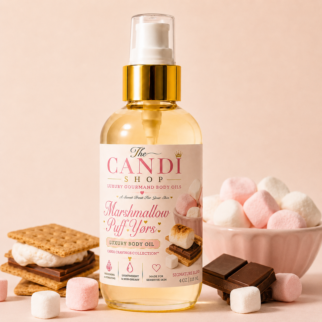 Marshmallow Puff Yørs Toasted Marshmallow Body Oil