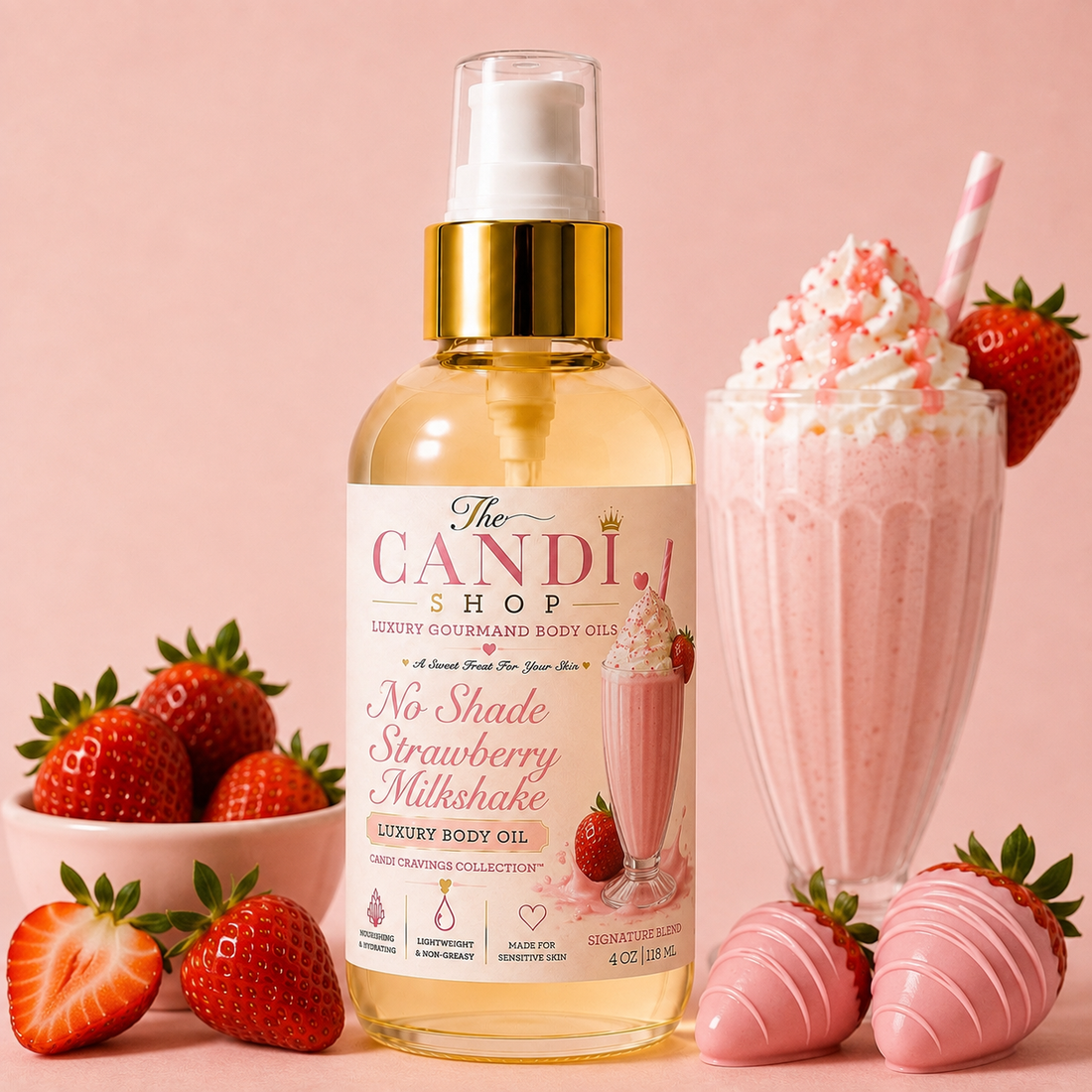 No Shade Strawberry Milkshake Body Oil