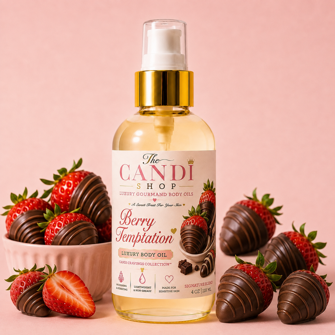 Berry Temptation Chocolate Strawberry Body Oil